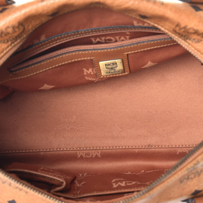 MCM Visetos Small Boston Bag Cognac 5 of 9