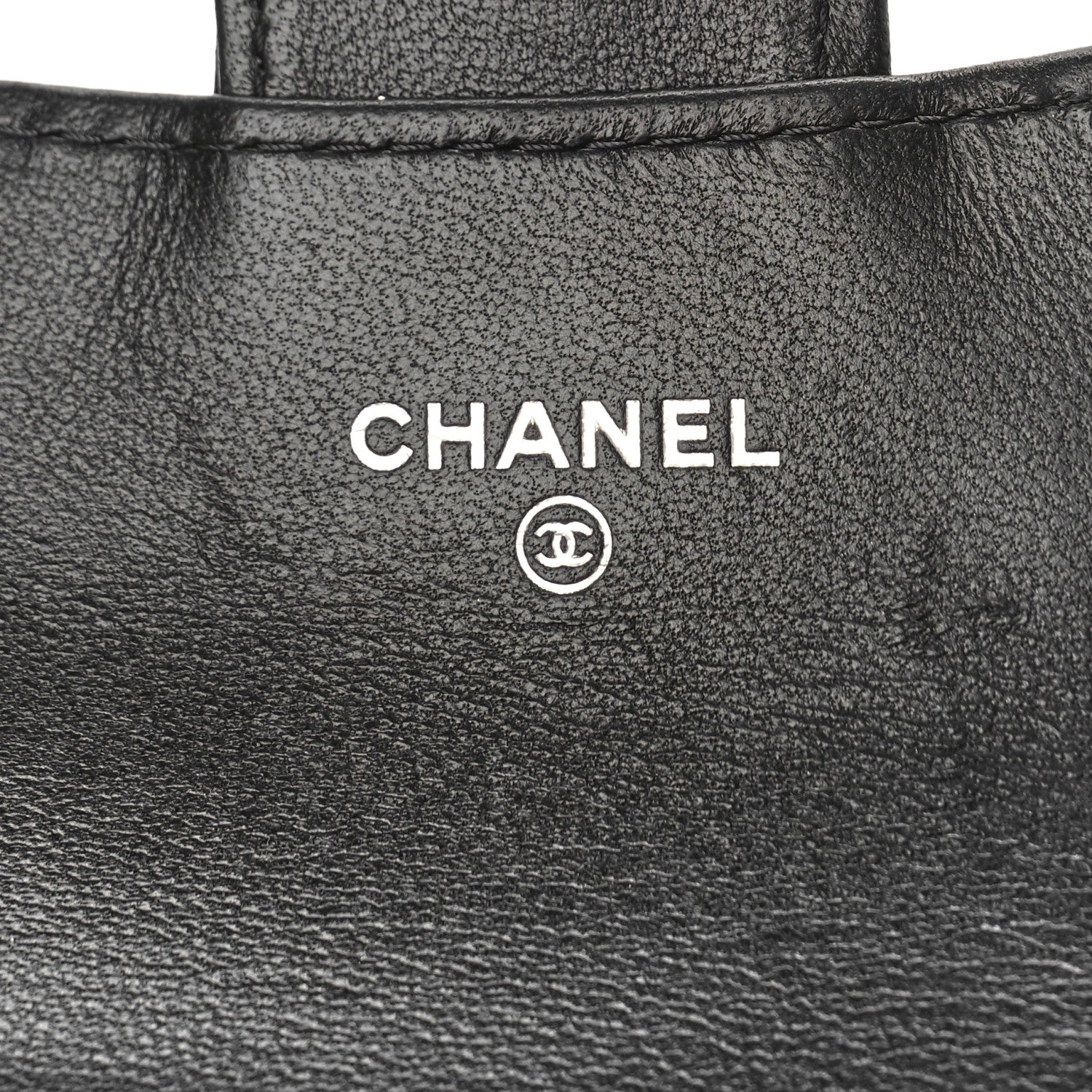 Chanel Lambskin Quilted Flap Card Holder Wallet Black 6 of 11