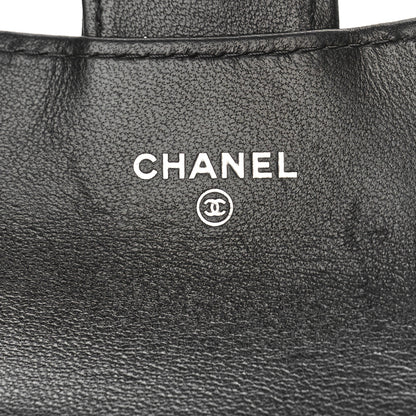 Chanel Lambskin Quilted Flap Card Holder Wallet Black 6 of 11