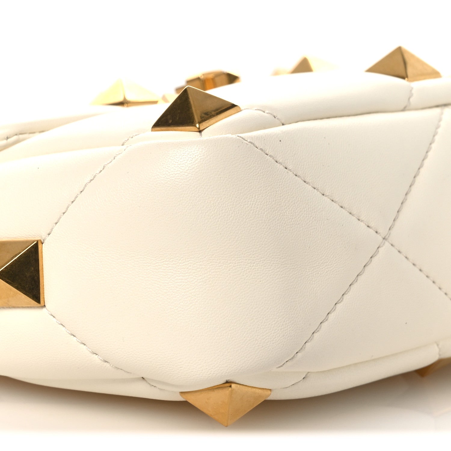 Valentino Garavani Nappa Medium Roman Stud Shoulder Bag Ivory 8 of 10