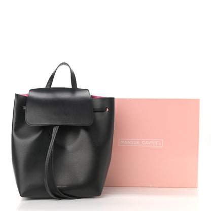 Mansur Gavriel Vegetable Tanned Calfskin Backpack Black Dolly 10 of 10