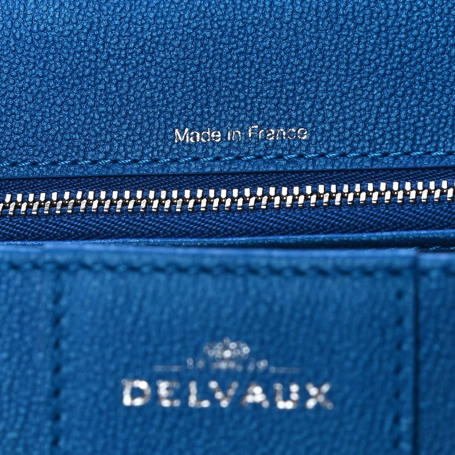 Delvaux Calfskin Mini Brillant East West Satchel Satin Electric 13 of 23