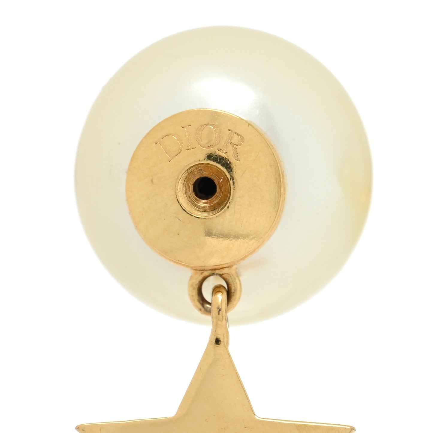Pearl Mise En Dior Logo Tribal Earrings