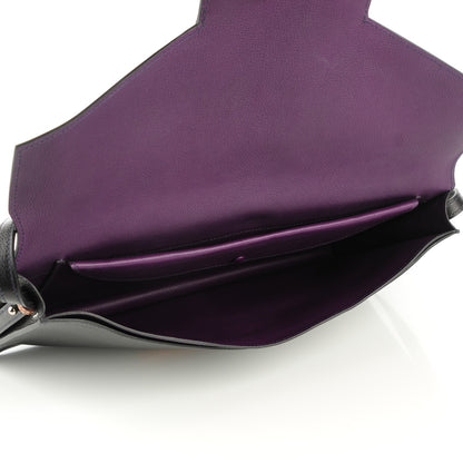 Hermes Evercolor Faco Clutch Ultraviolet Black 5 of 7