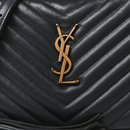 Saint Laurent Calfskin Matelasse Monogram Lou Camera Bag Dark Smog 6 of 13