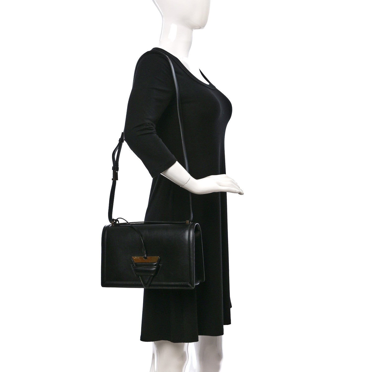 Loewe Calfskin Medium Barcelona Shoulder Bag Black 2 of 11