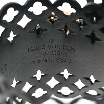 Louis Vuitton Calfskin Flower It Bracelet 17 Black 5 of 6