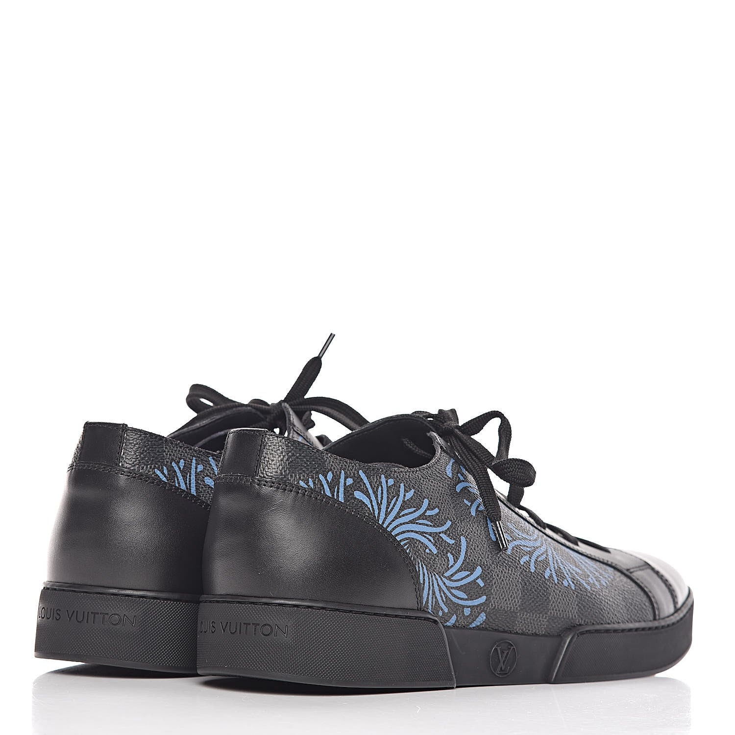 Louis Vuitton Damier Graphite Rope Sneakers 8 Blue 4 of 9