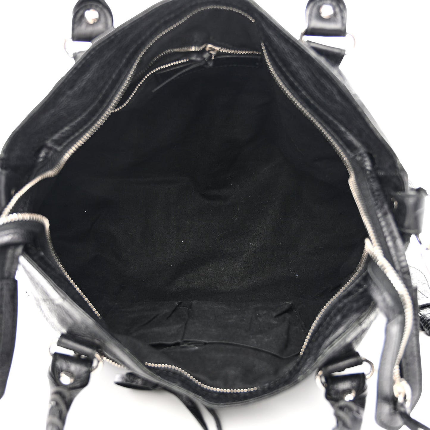 Agneau Classic Silver Hardware Velo Black
