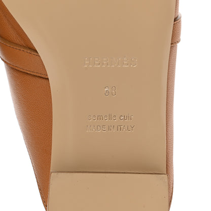 Hermes Goatskin Oz Mules 38 Palissandre 7 of 9