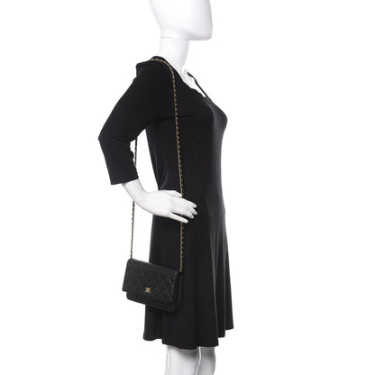 Chanel Caviar Quilted Wallet On Chain WOC Black 2 of 13