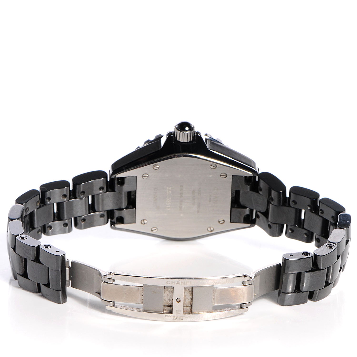 Chanel Stainless Steel Ceramic 33mm J12 Quartz Watch Black 5 of 7