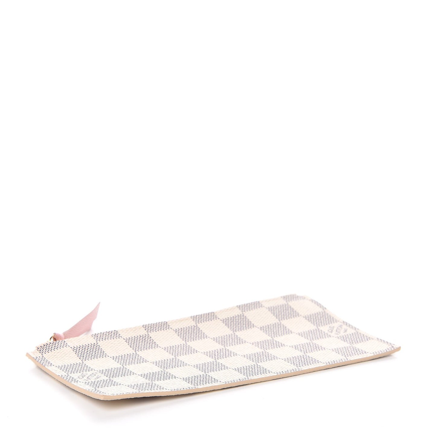 Damier Azur Felicie Chain Wallet Zippered Insert Rose Ballerine