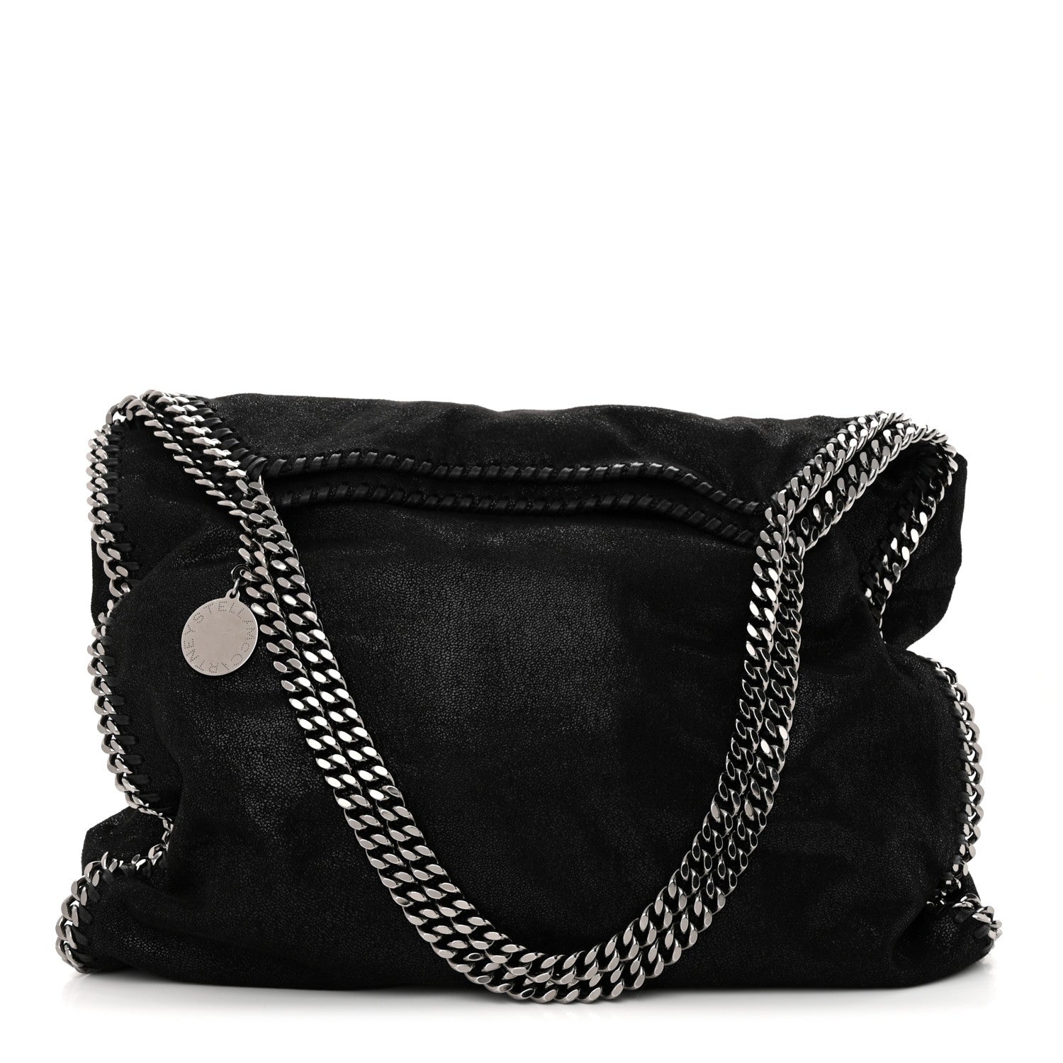 Stella McCartney Shaggy Deer Falabella Fold Over Tote Black 1 of 10