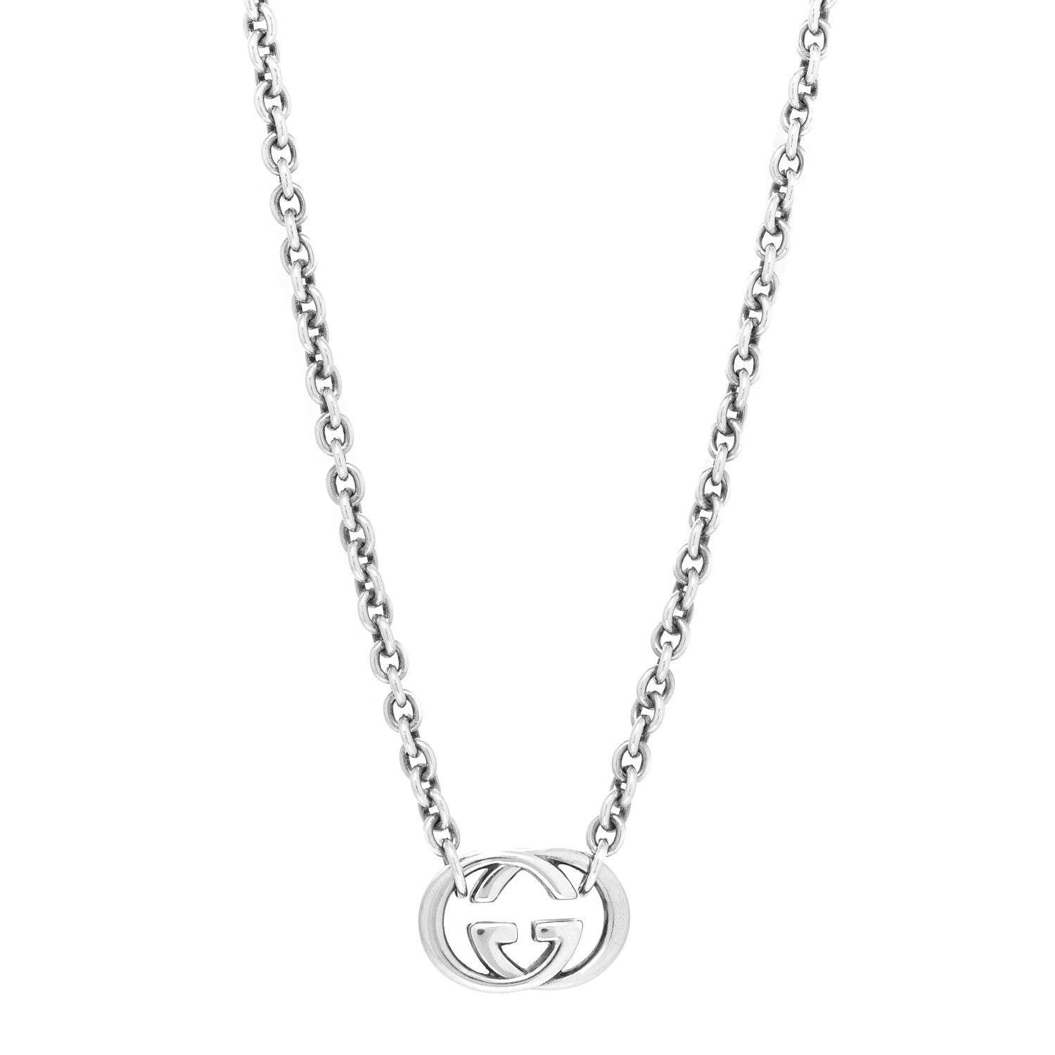 Gucci Sterling Silver Britt Necklace 1 of 5