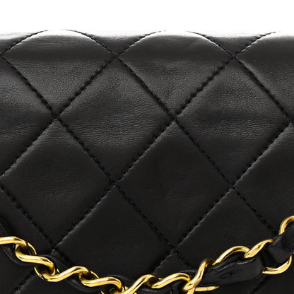 Chanel Lambskin Quilted Medium Double Flap Black 9 of 15