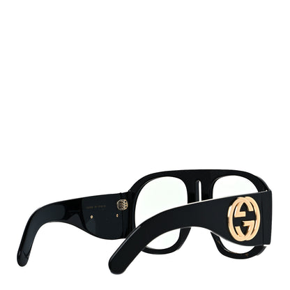 Gucci Oversized Aviator Sunglasses GG0152S Black 4 of 9