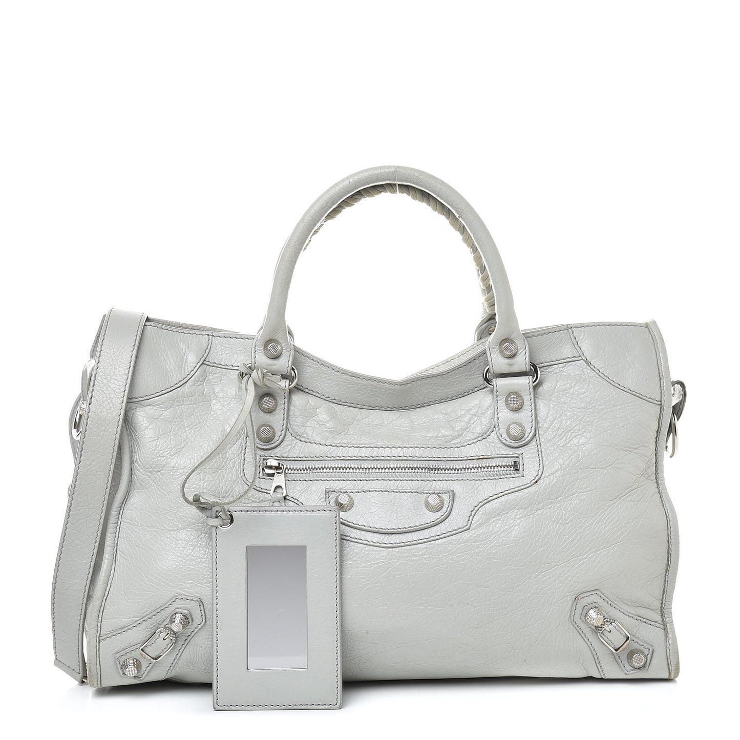 Agneau Giant 12 Silver Hardware City Gris Glace