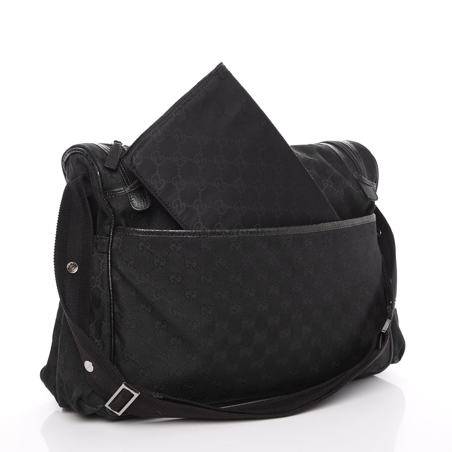 Monogram Large Diaper Bag Black