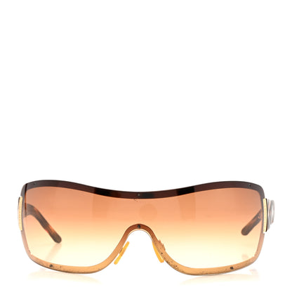 Chanel Quilted Shield Sunglasses 4126 Tortoise 2 of 8