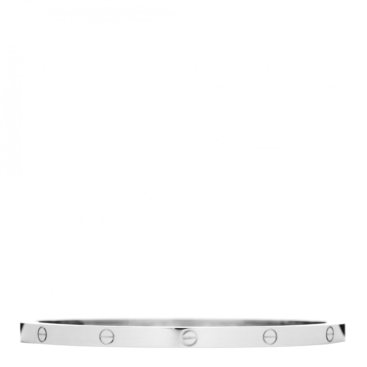 18K White Gold Small LOVE Bracelet 17