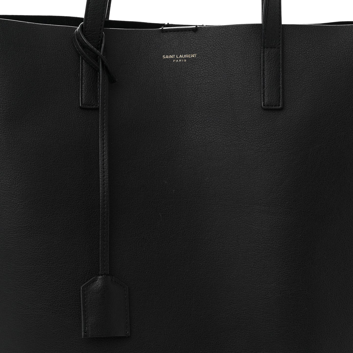 Calfskin North-South Shopping Tote Black
