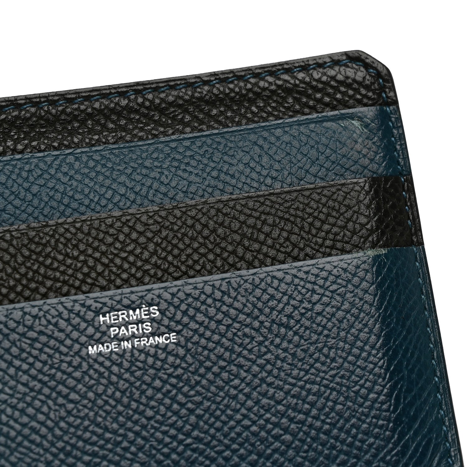 Hermes Epsom City 8CC Card Holder Vert Cypress Black 9 of 12