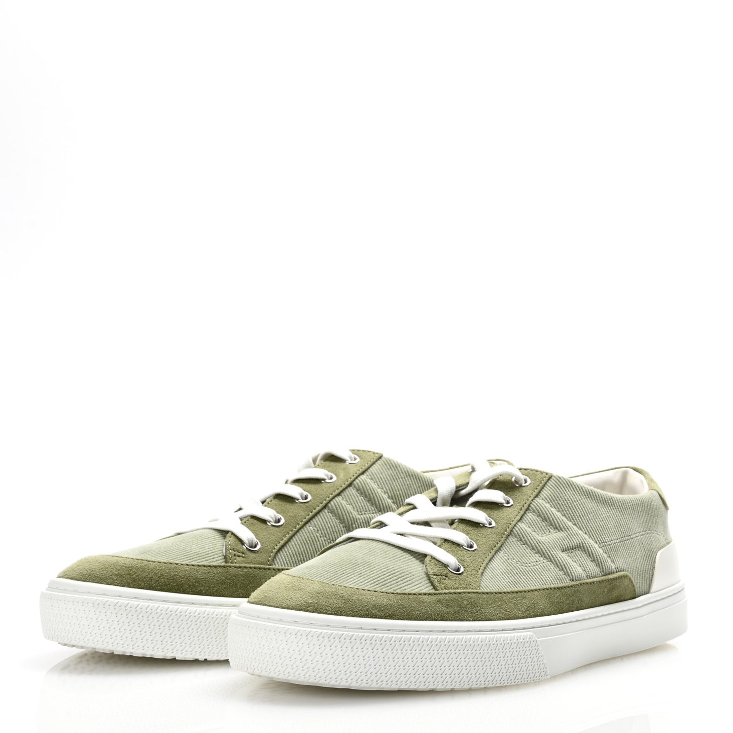 Chevre Velours Deep Sneakers 43 Vert Sauge
