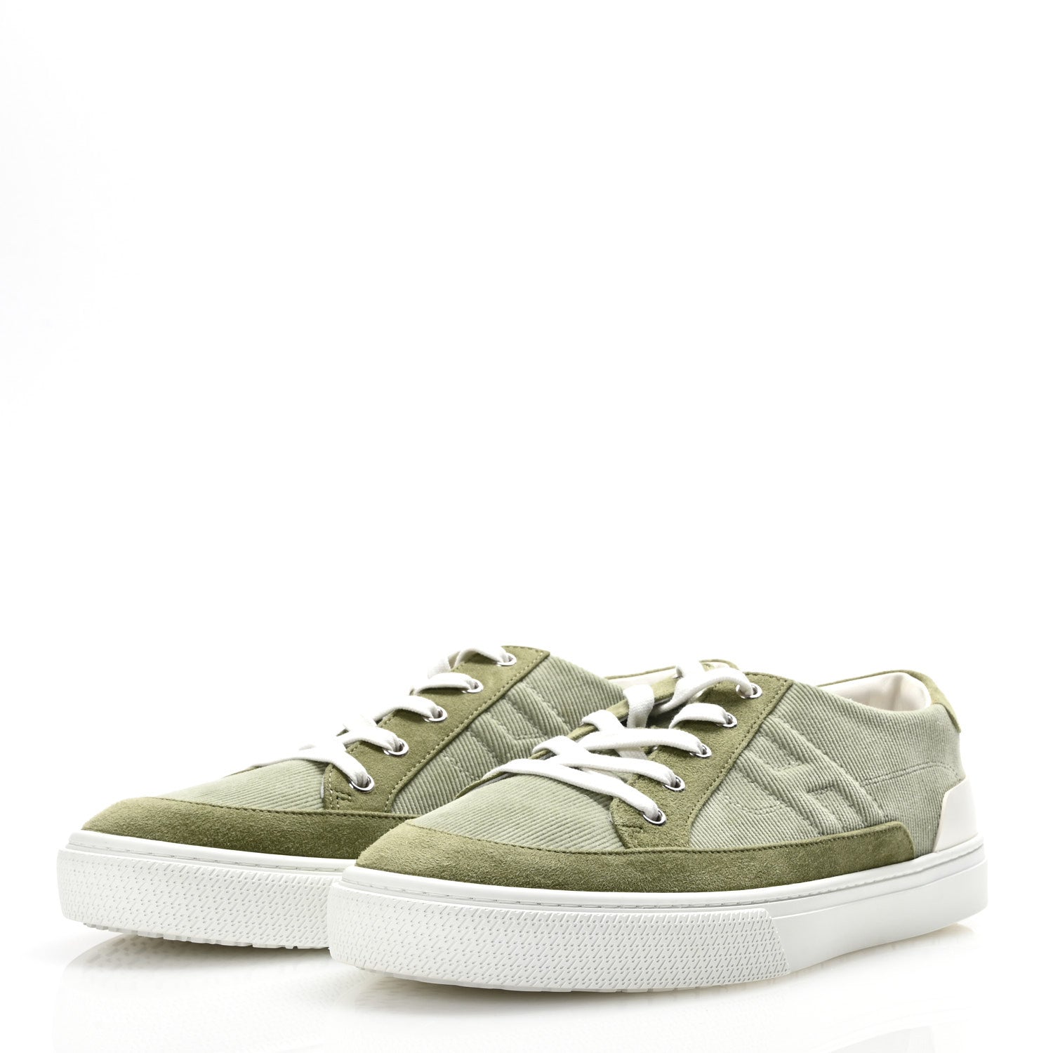 Hermes Chevre Velours Deep Sneakers 43 Vert Sauge 4 of 9