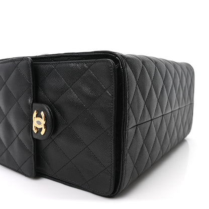 Chanel Caviar Quilted Medium Chanel 25 Handbag Black 10 of 12