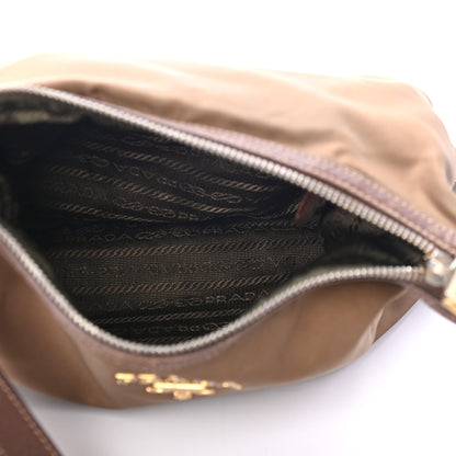 Prada Vela Nylon Vitello Daino Crossbody Corinto 4 of 4