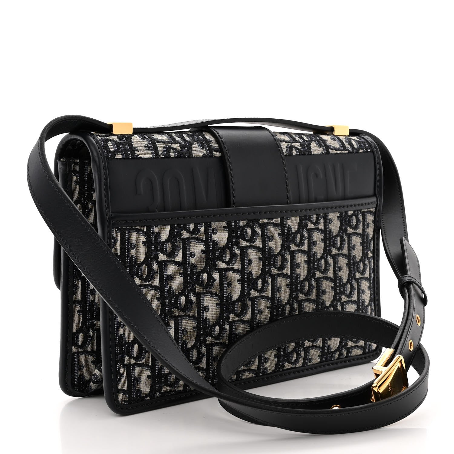 Christian Dior Oblique 30 Montaigne Flap Bag Blue 3 of 10
