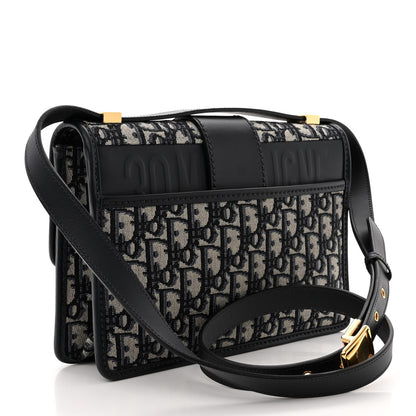 Christian Dior Oblique 30 Montaigne Flap Bag Blue 3 of 10