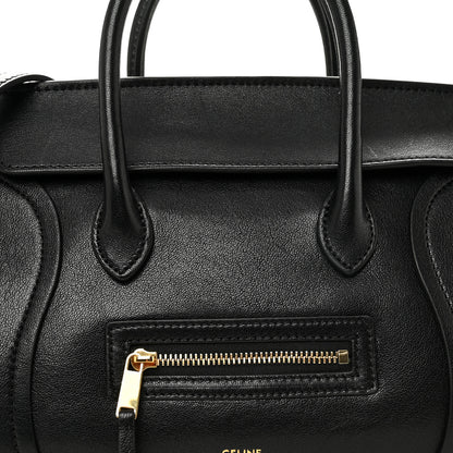 Celine Supple Shiny Lambskin Little New Luggage Black 8 of 10