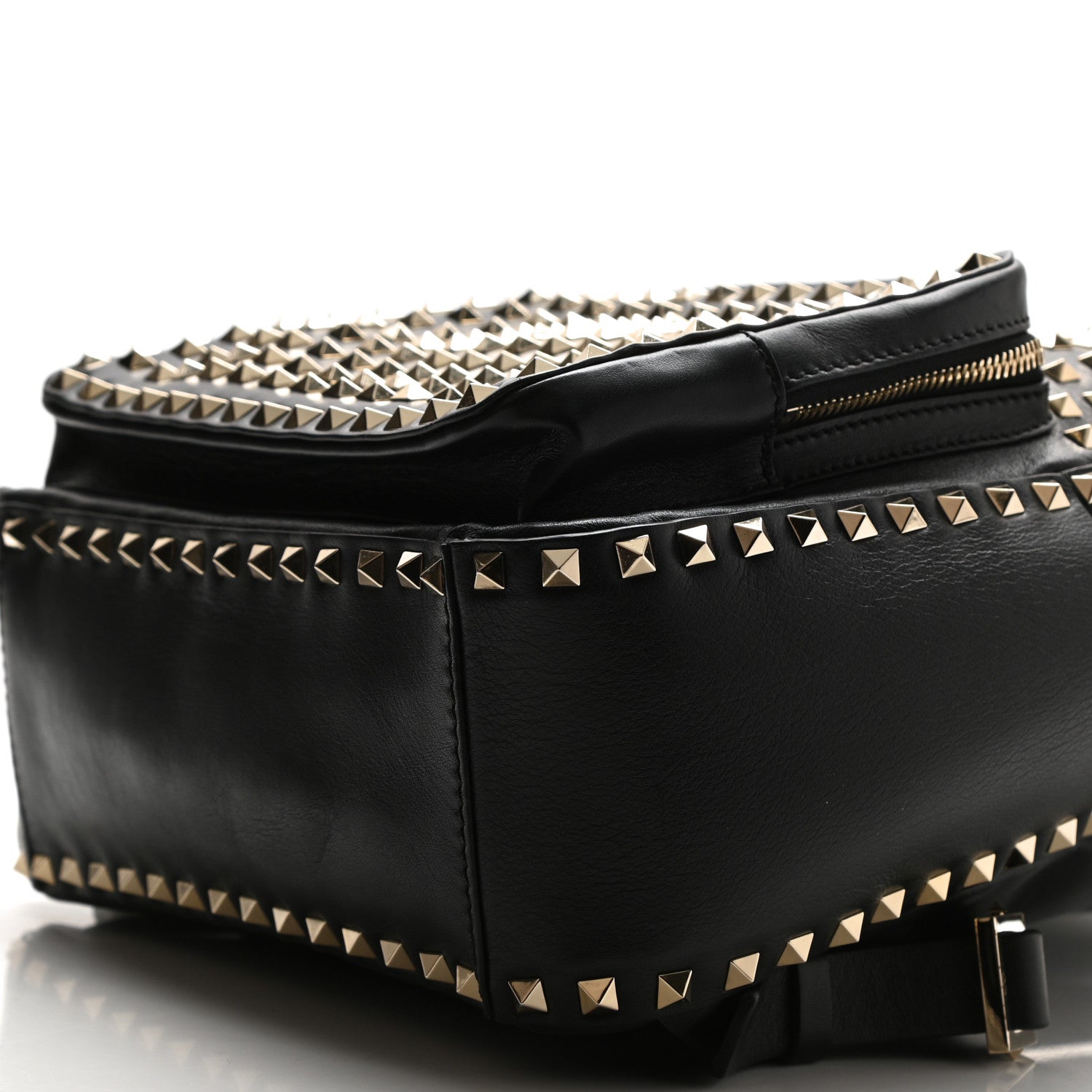 Valentino Garavani Calfskin Medium Rockstud All Over Backpack Black 9 of 9