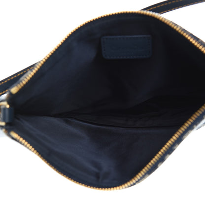 Christian Dior Monogram Mini Saddle Pochette Navy 5 of 7