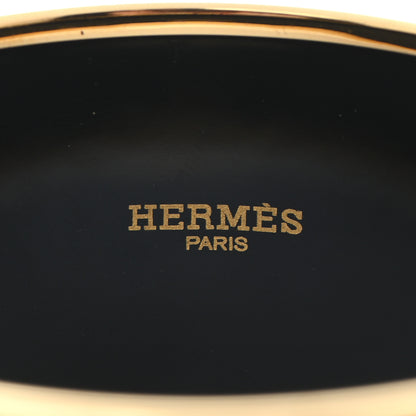 Hermes Enamel Printed Grand Apparat Extra Wide Bracelet 65 White 4 of 5