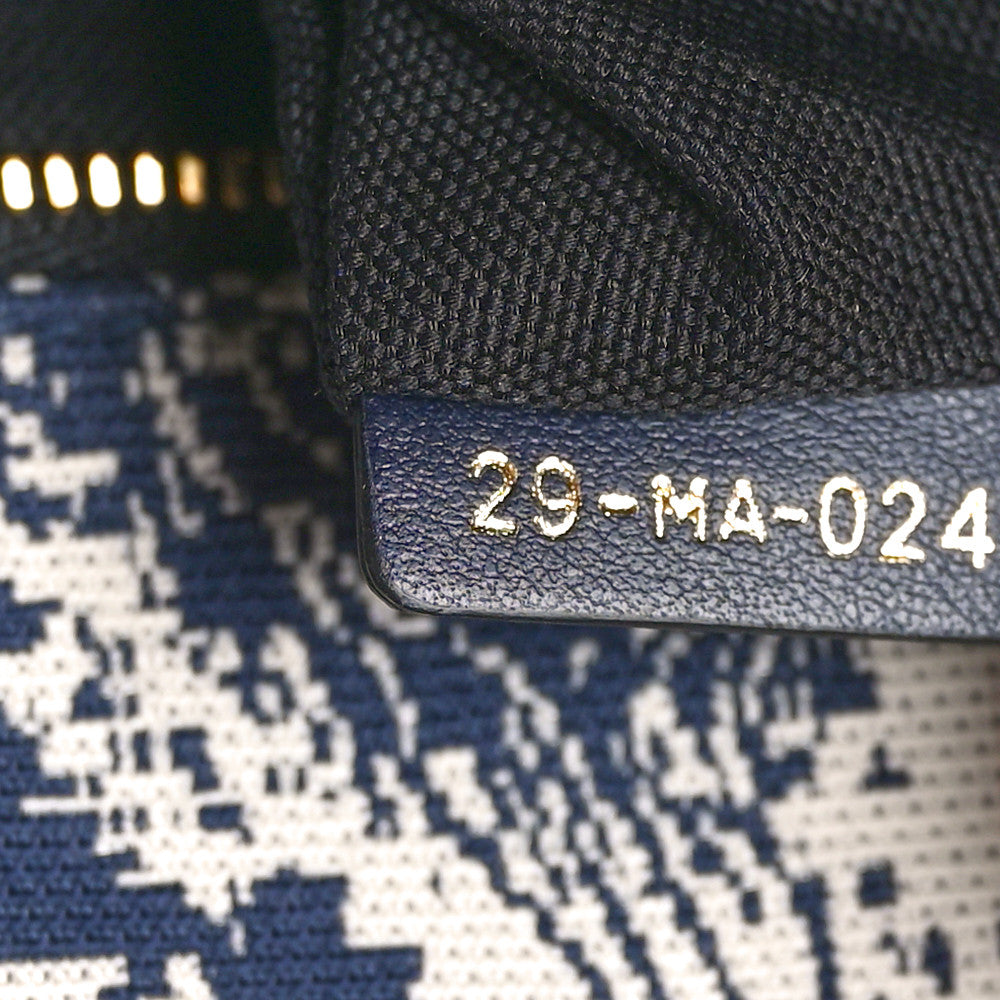 Toile de Jouy Reverse Jacquard 30 Montaigne Flap Bag Blue