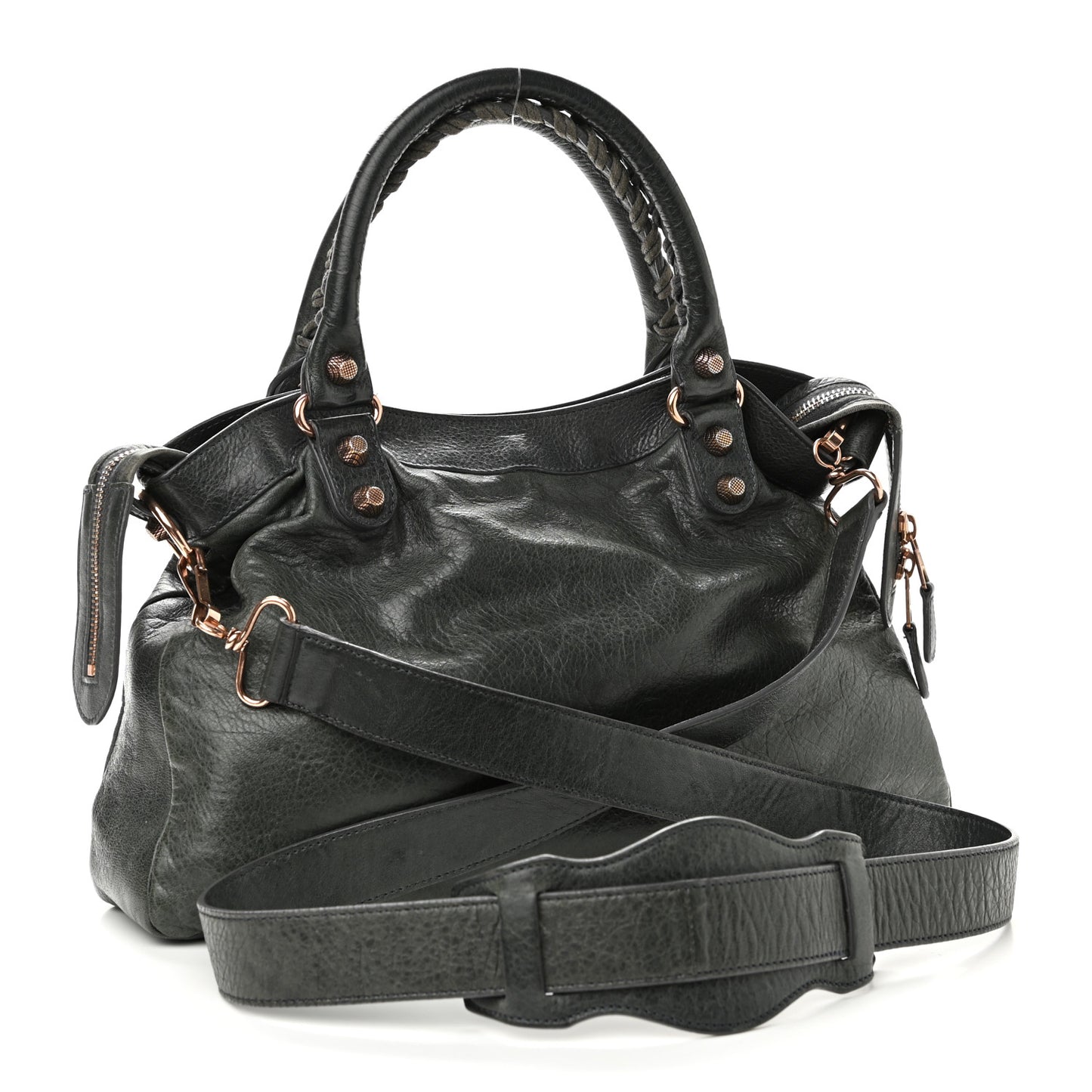 Agneau Giant 12 Rose Gold Hardware Town Anthracite