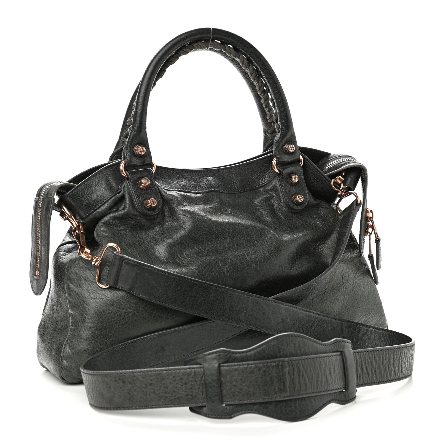 Balenciaga Agneau Giant 12 Rose Gold Hardware Town Anthracite 3 of 10