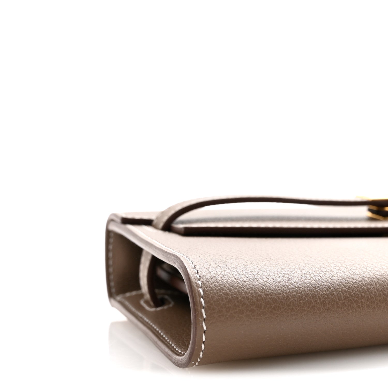 Hermes Evercolor Kelly Wallet To Go Etoupe 8 of 10