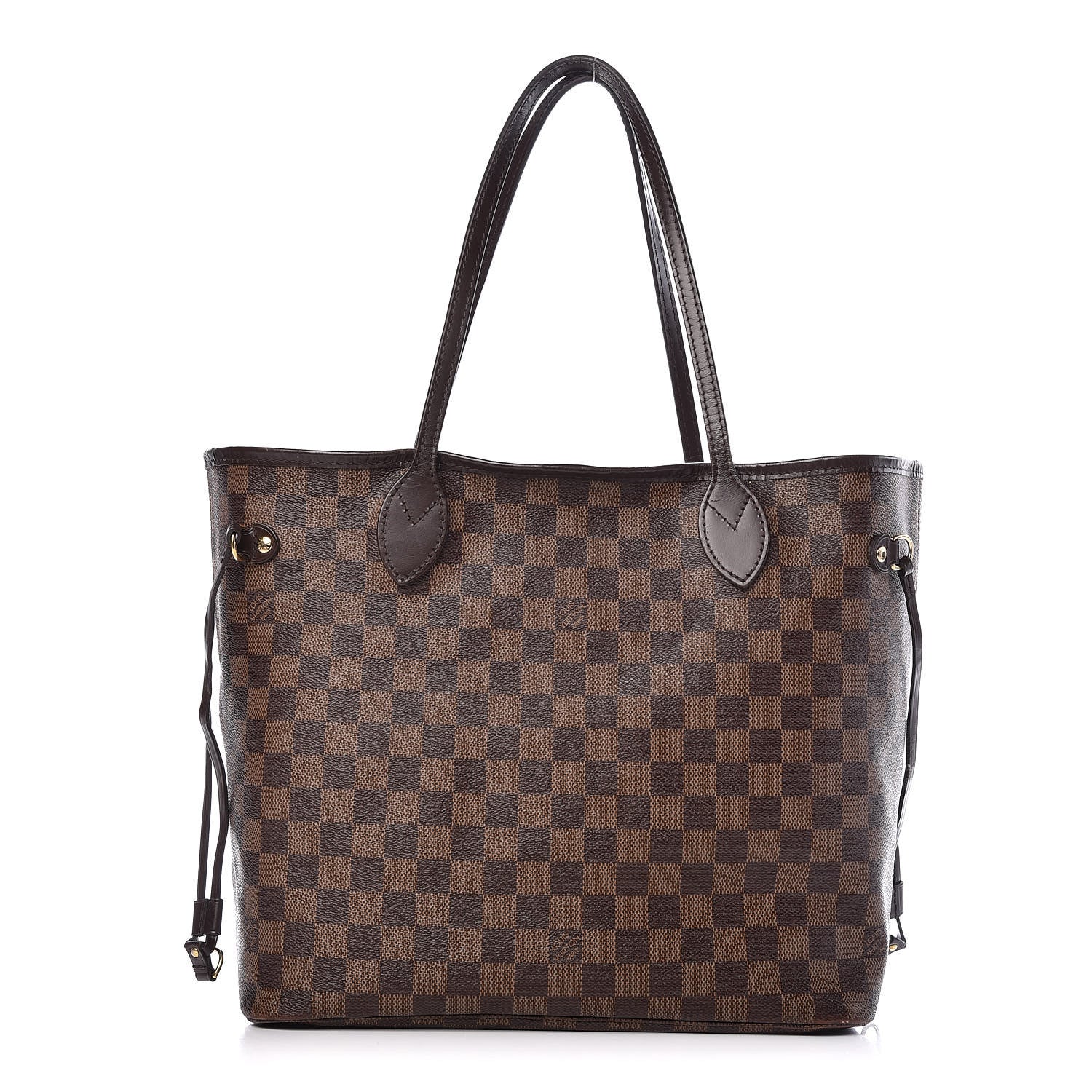 Louis Vuitton Damier Ebene Neo Neverfull MM Rose Ballerine 1 of 38
