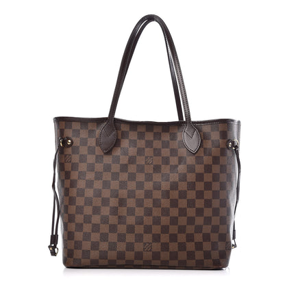 Louis Vuitton Damier Ebene Neo Neverfull MM Rose Ballerine 1 of 38