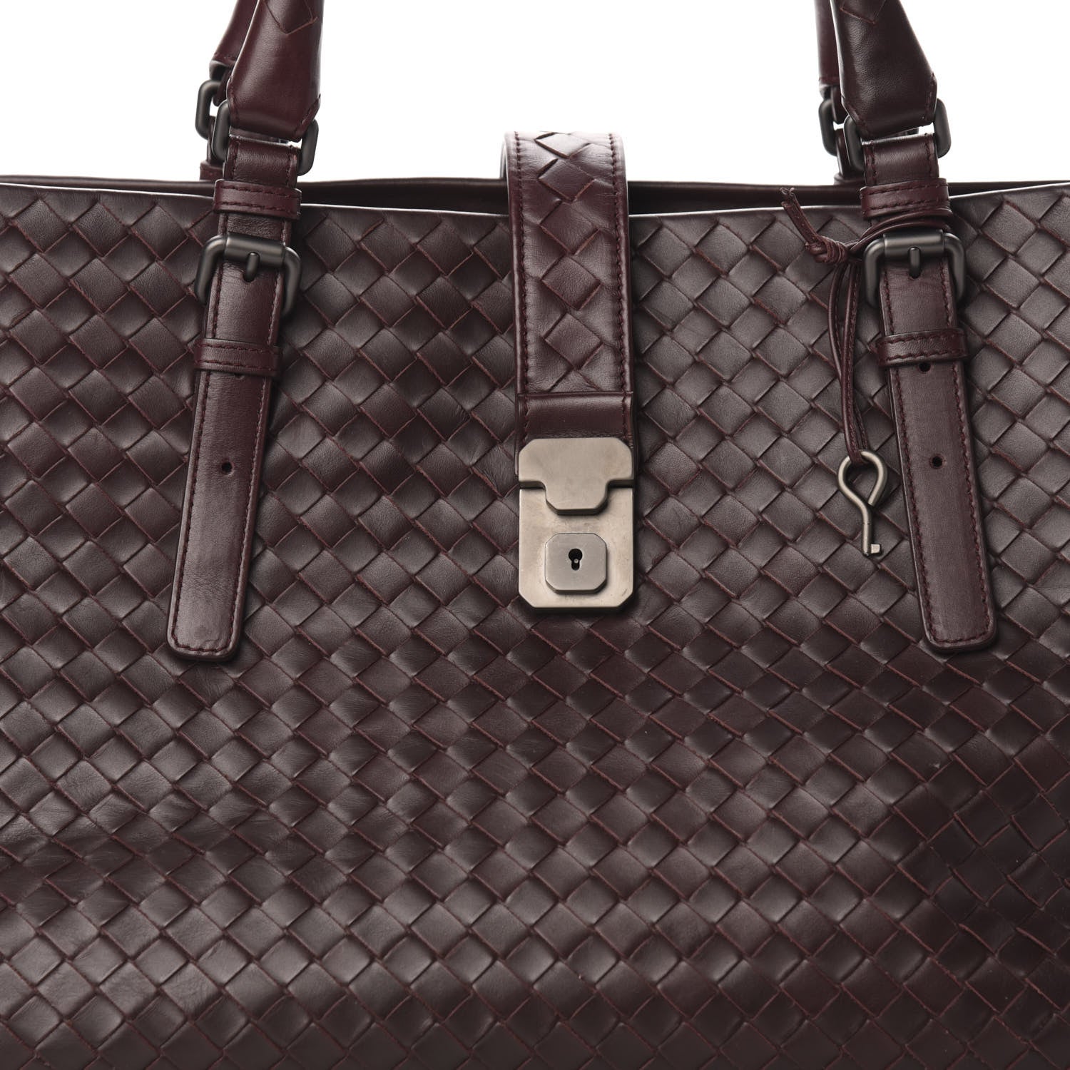Bottega Veneta Nappa Intrecciato Medium Roma Tote Mahogany Brown 10 of 10