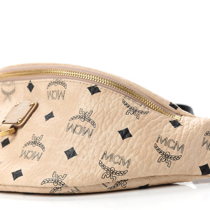 MCM Visetos Stark Belt Bag Beige 7 of 10