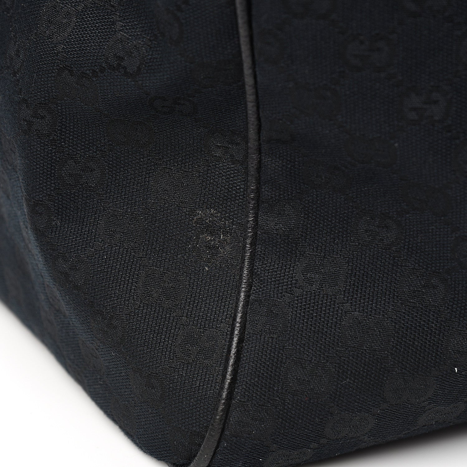 Gucci GG Monogram Web Large Collapsible Carry On Duffle Bag Black 8 of 9