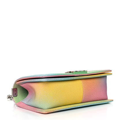 Chanel Caviar Quilted Medium Cuba Rainbow Boy Flap Multicolor 4 of 11