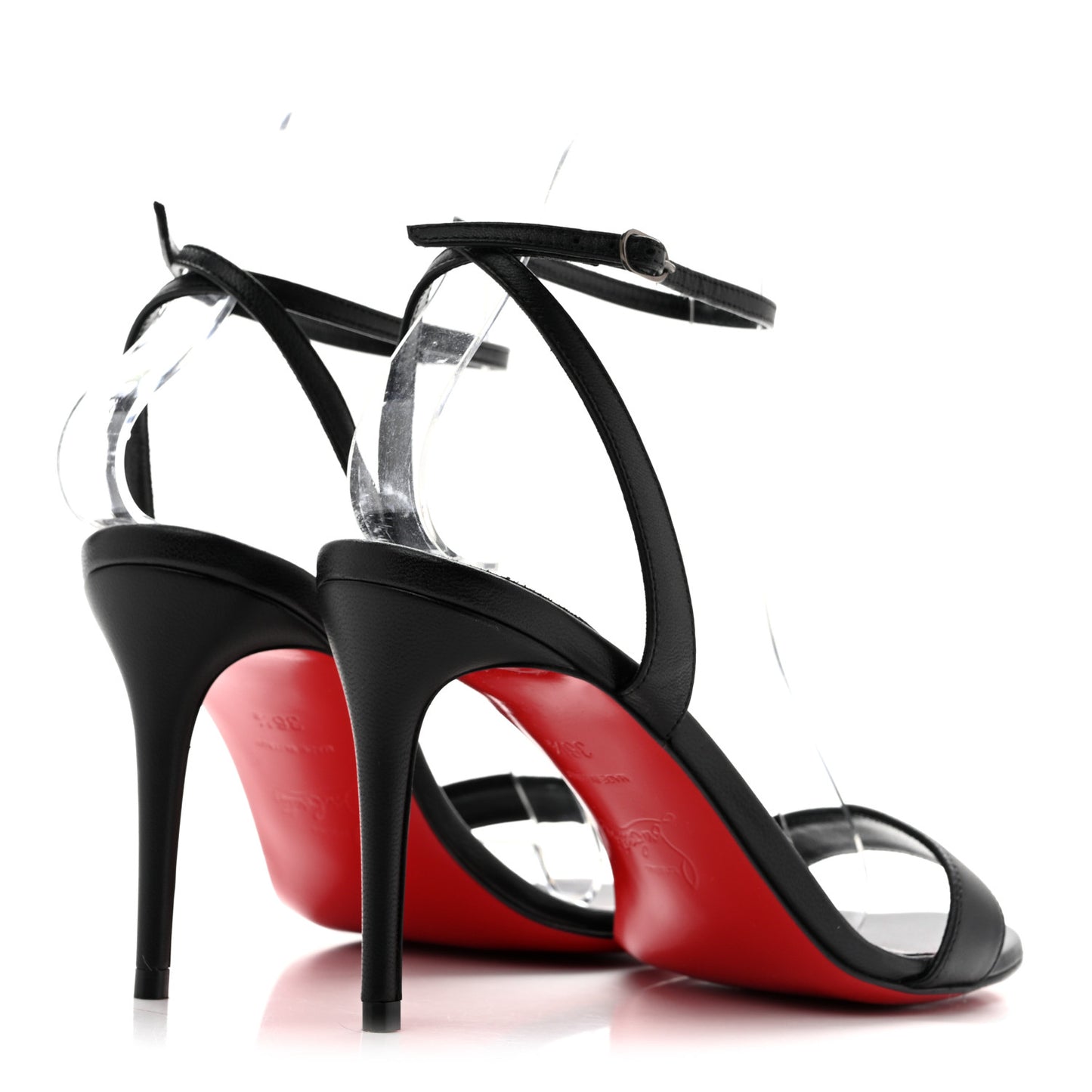 Nappa Loubigirl 85 Sandals 36.5 Black