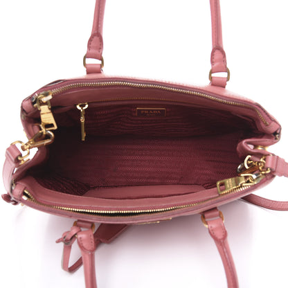 Prada Saffiano Small Galleria Double Zip Tote Petalo 4 of 19