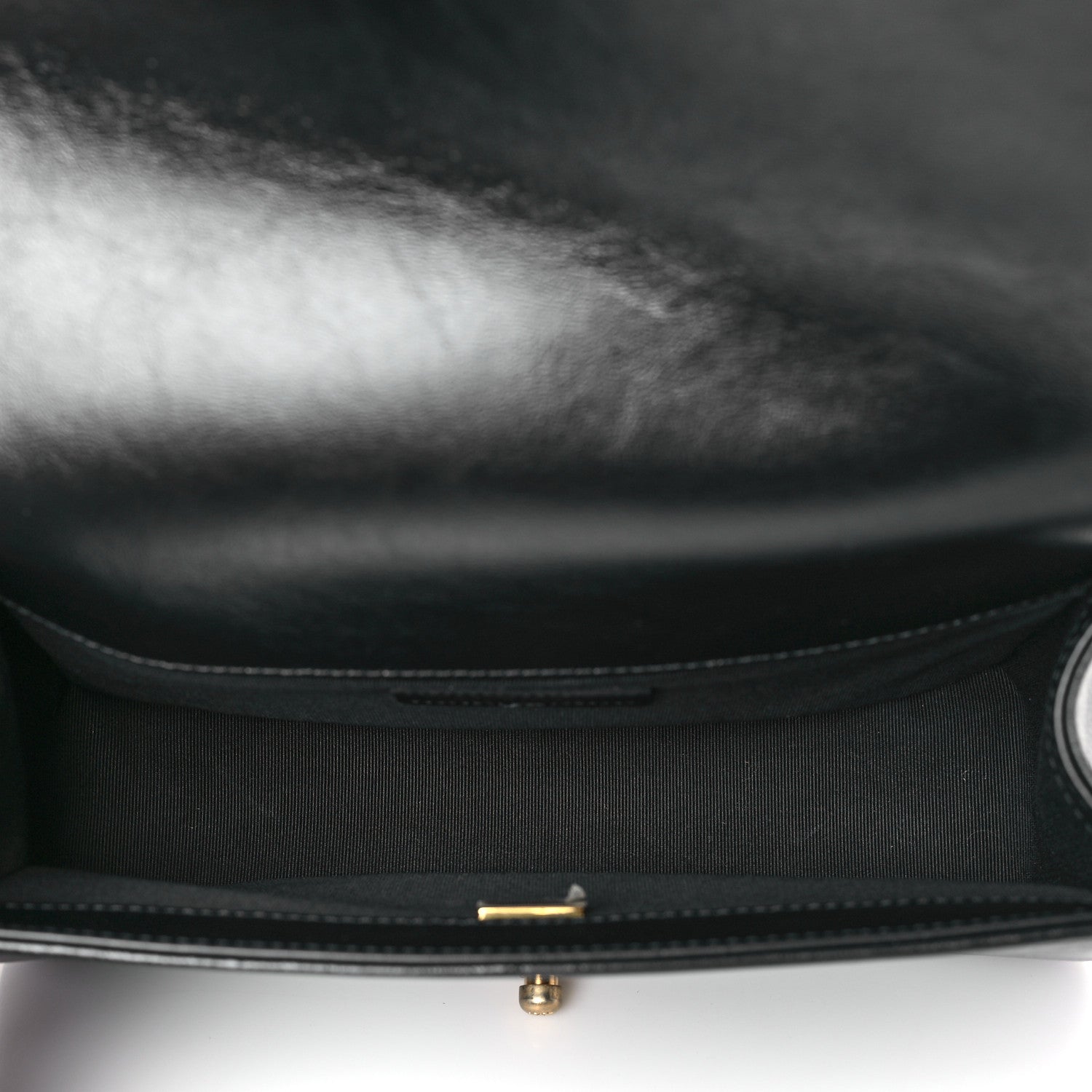 Chanel Metallic Glazed Calfskin Medium Boy Flap Black Gold 5 of 9